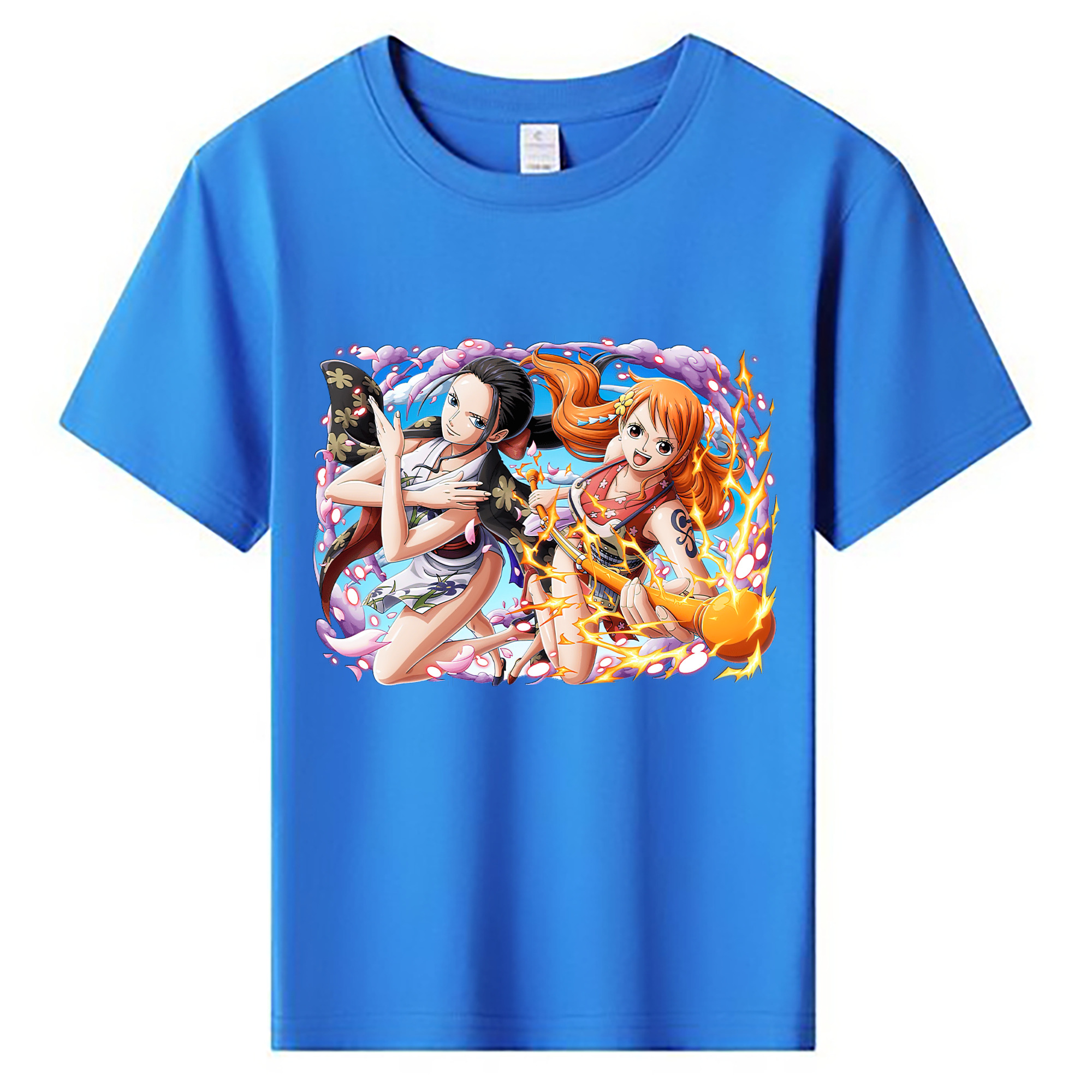 （画像用） ワンピース ナミ ONE PIECE Nami 綿100％キッズTシャツ（フロントプリント）